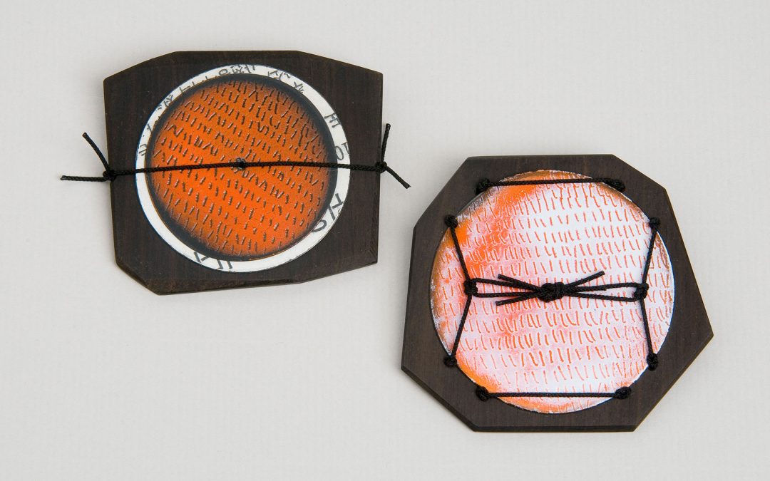 Composition with orange & white #1&2